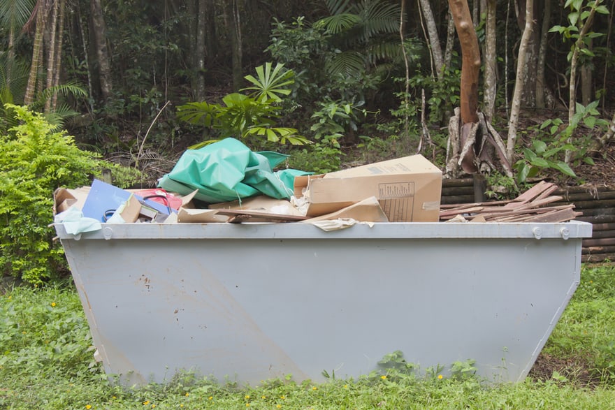 Picture of a 10 yard dumpster in Davie FL